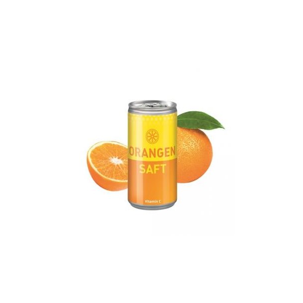 200 ml Orangensaft (Dose) - Body Label (Pfandfrei)