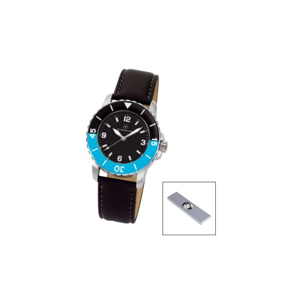 Armbanduhr "Spectra Damen schwarz/blau"