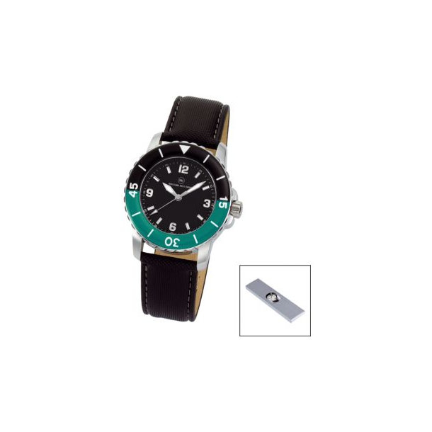 Armbanduhr "Spectra Damen schwarz/grün"