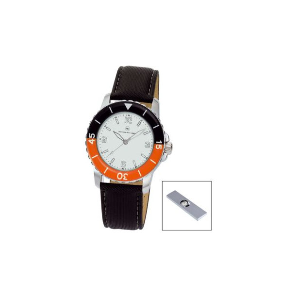 Armbanduhr "Spectra weiß/orange"