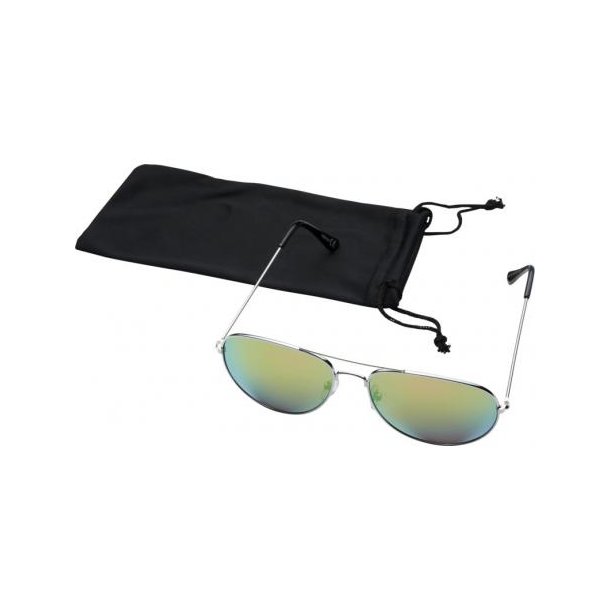 Aviator Sonnenbrille mit farbigen Spiegelgläsern