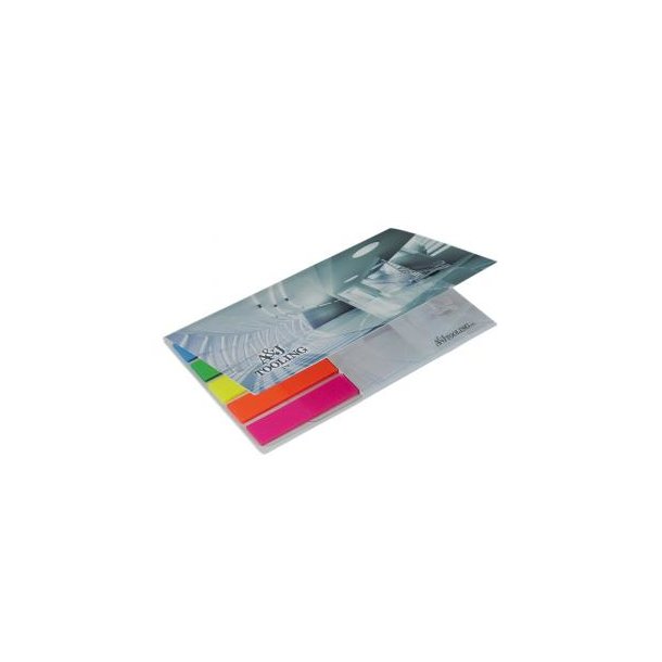 BIC® 75 x 75 mm Adhesive Notepad 25 Blatt with Flag Booklet