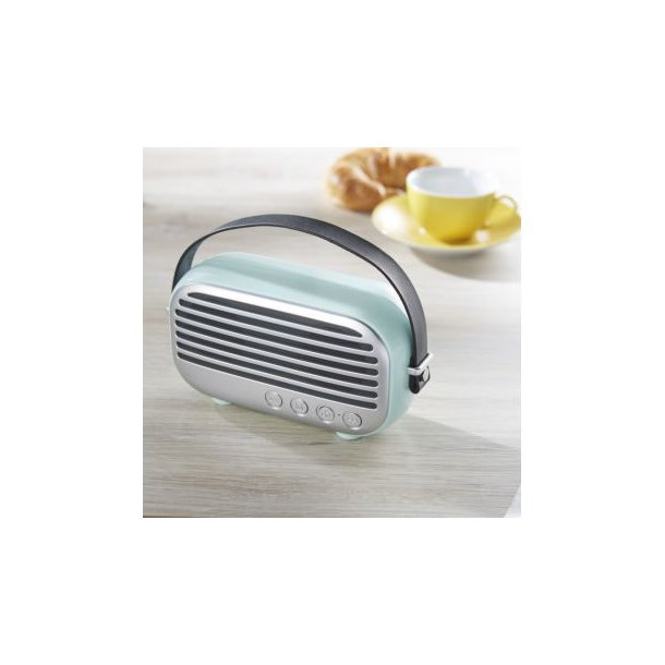 Klangstarker Bluetooth Lautsprecher im Retro-Design mit vielen Anschlussmöglichkeiten und UKW-Radio