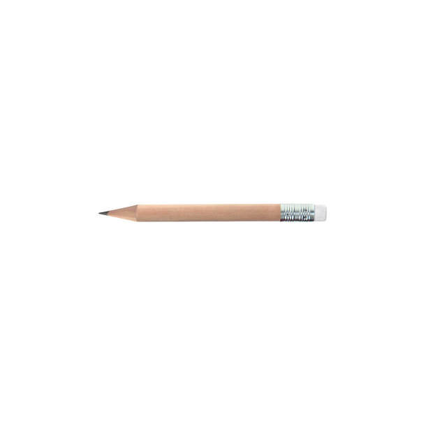 Bleistift, Natur-Bleistift, mit Radierer, kurz