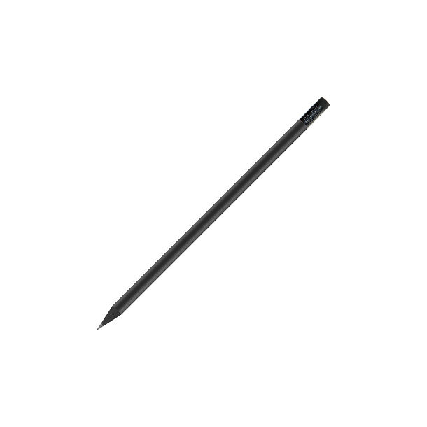 Bleistift, schwarzer Bleistift mit Radierer