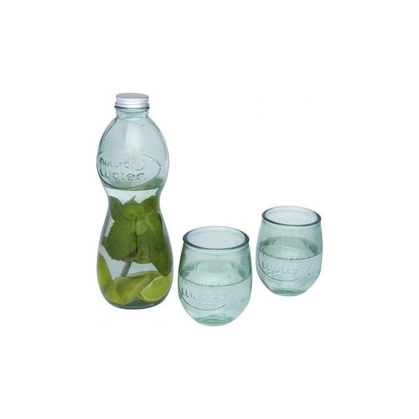 Brisa 3-teiliges Set aus recyceltem Glas