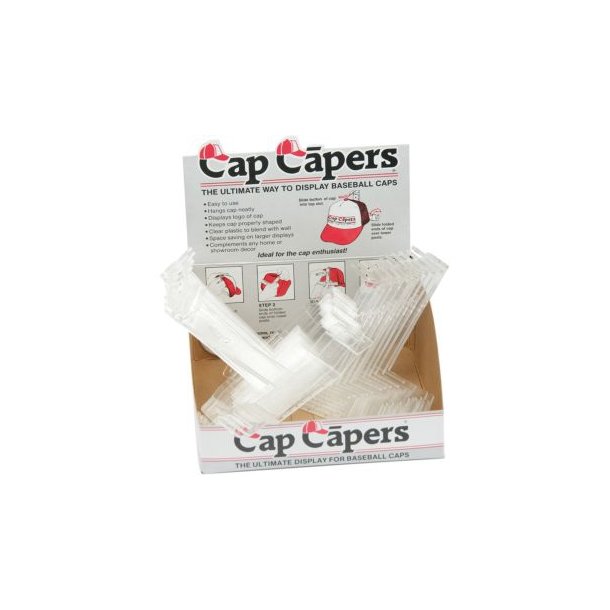 Cap-Caper - Kunststoff-Wandhalterung für Baseballcaps mit Knopf