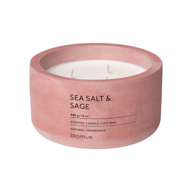 Duftkerze -FRAGA- Sea Salt & Sage - Withered Rose