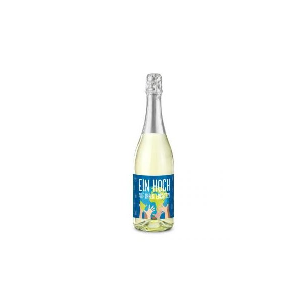 Ein Hoch auf Ihren Einsatz - Sparkling wine Cuvée - Bottle clear, 0.75 l