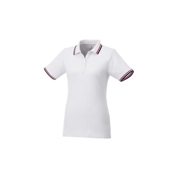 Fairfield Poloshirt mit weißem Rand für Damen