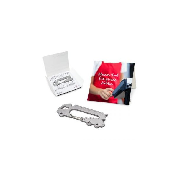 Geschenkartikel / Präsentartikel: ROMINOX® Key Tool Truck / LKW (22 Funktionen) im Motiv-Mäppchen Große Helden (Einzelhandel)
