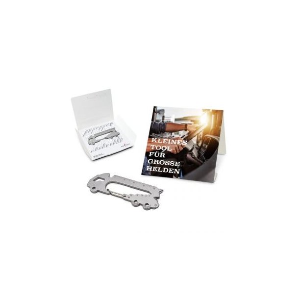 Geschenkartikel / Präsentartikel: ROMINOX® Key Tool Truck / LKW (22 Funktionen) im Motiv-Mäppchen Große Helden