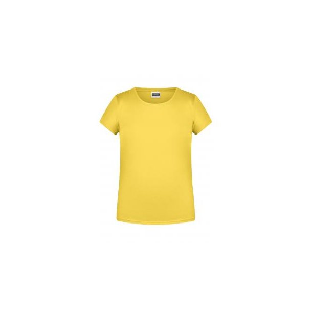 Girls\' Basic-T - T-Shirt für Kinder in klassischer Form