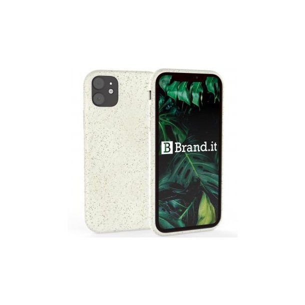 Handy Hülle kompostierbar iPhone™ 11 Turtle Eco Soft Case PLA + Bambus , creme weiss