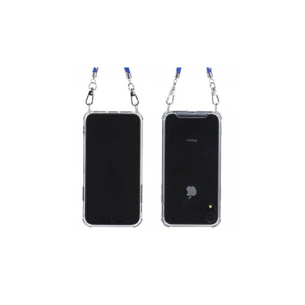 Handykette Handy Hülle iPhone™ Xr Parrot Necklace Case TPU/PC transparent mit Kordel