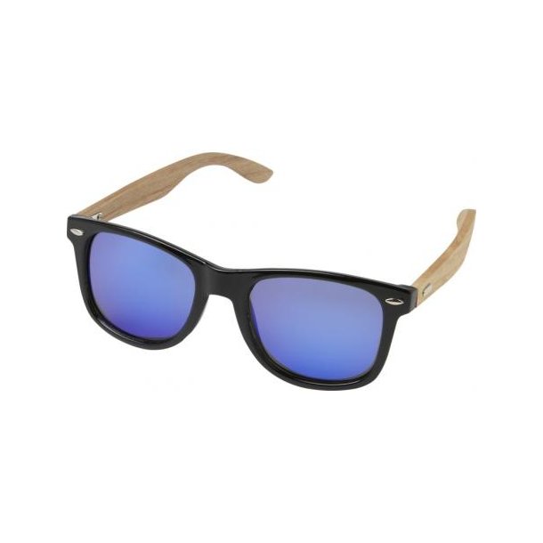 Hiru verspiegelte polarisierte Sonnenbrille aus rPET/Holz in Geschenkbox