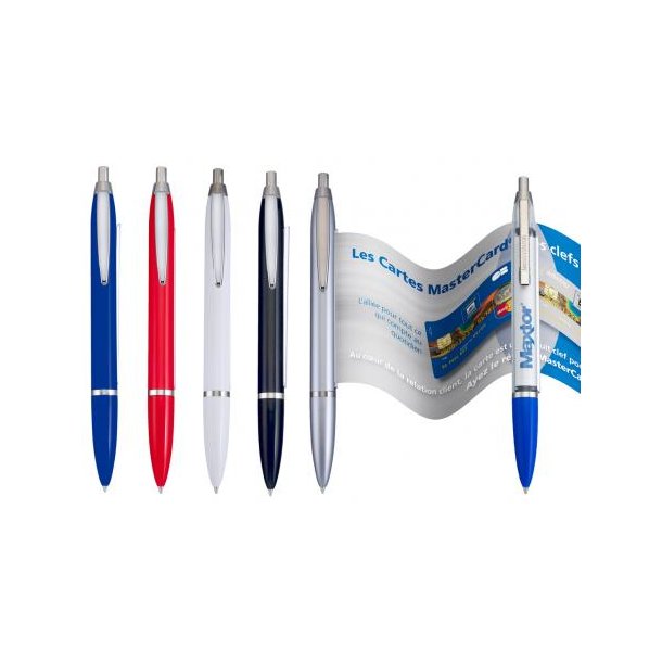 Info-Pen Classic Made in Germany Kugelschreiber mit ausziehbarer Werbefahne