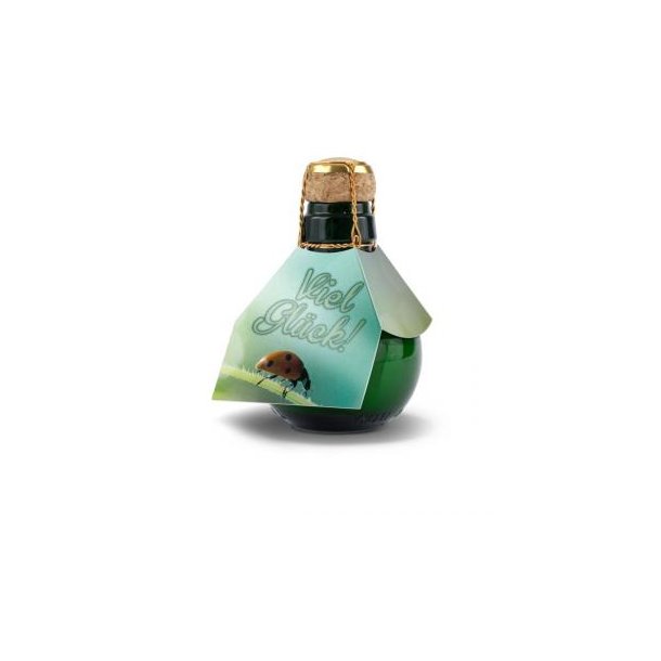 Kleinste Sektflasche der Welt! Viel Glück - Ohne Geschenkkarton, 125 ml