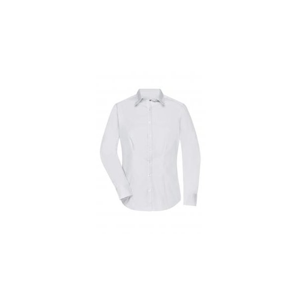Ladies\' Shirt Longsleeve Herringbone - Klassisches Shirt aus pflegeleichter Mischqualität