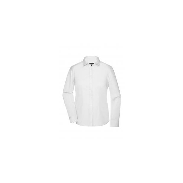 Ladies\' Shirt Longsleeve Oxford - Klassisches Shirt aus pflegeleichter Mischqualität