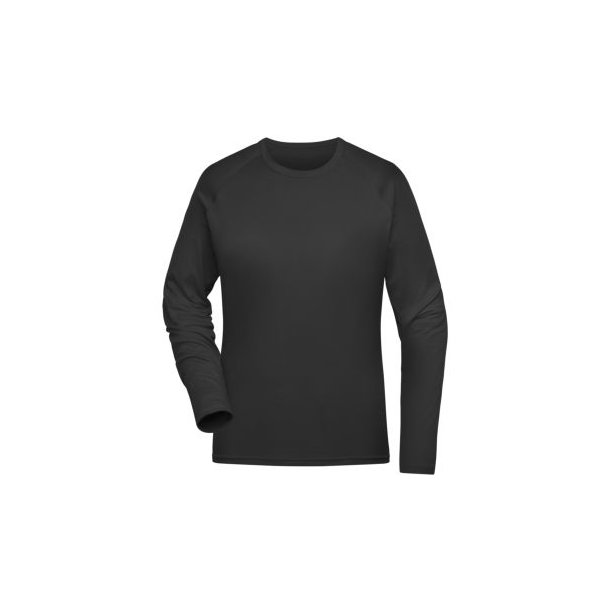 Ladies\' Sports Shirt Long-Sleeved - Langarm Funktions-Shirt aus recyceltem Polyester für Sport und Fitness