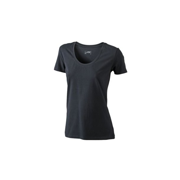 Ladies\' Stretch Round-T - T-Shirt aus weichem Elastic-Single-Jersey