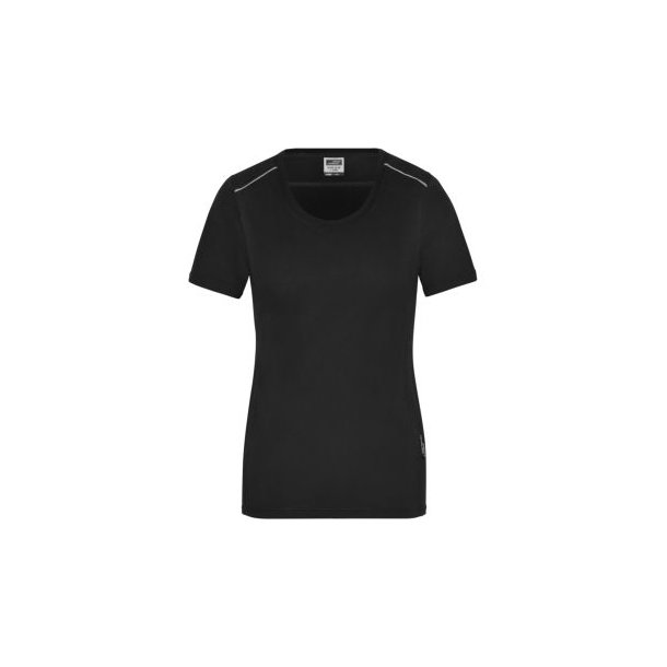 Ladies\' Workwear T-Shirt - SOLID - - Strapazierfähiges und pflegeleichtes T-shirt mit Kontrastpaspel