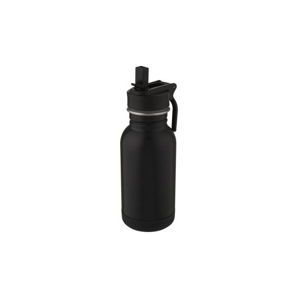 Lina 400 ml Sportflasche aus Edelstahl mit Strohhalm und Schlaufe