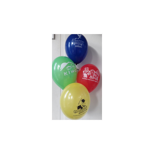 Luftballons Nr. 85, 2-seitig/1-farbig bedruckt im Siebdruck