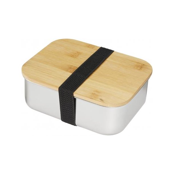 Lunchbox 1000 ml aus Edelstahl mit Bambus-Deckel