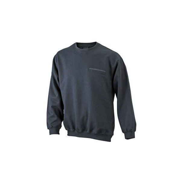 Men\'s Round Sweat Pocket - Klassisches Sweatshirt mit Brusttasche