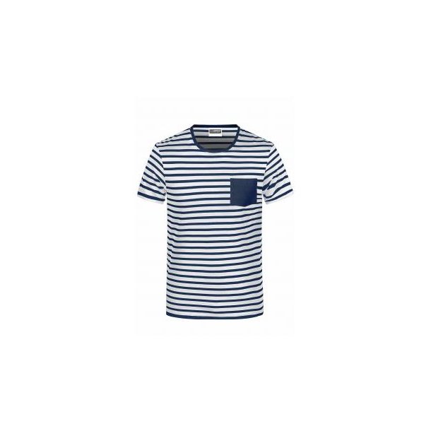 Men\'s T-Shirt Striped - T-Shirt in maritimem Look mit Brusttasche