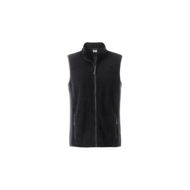 Men\'s Workwear Fleece Vest - STRONG - - Strapazierfähige Fleece Weste im Materialmix