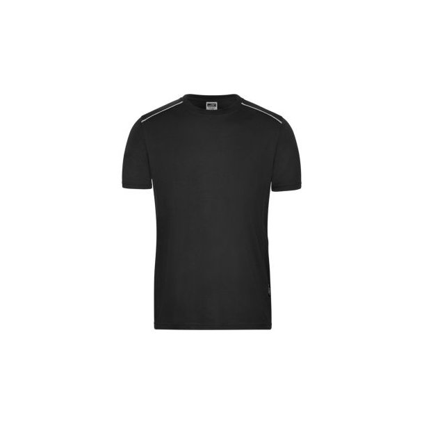 Men\'s Workwear T-Shirt - SOLID - - Strapazierfähiges und pflegeleichtes T-shirt mit Kontrastpaspel