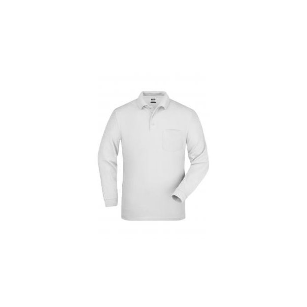 Polo Piqué Long-Sleeved - Langarm-Polohemd mit Brusttasche
