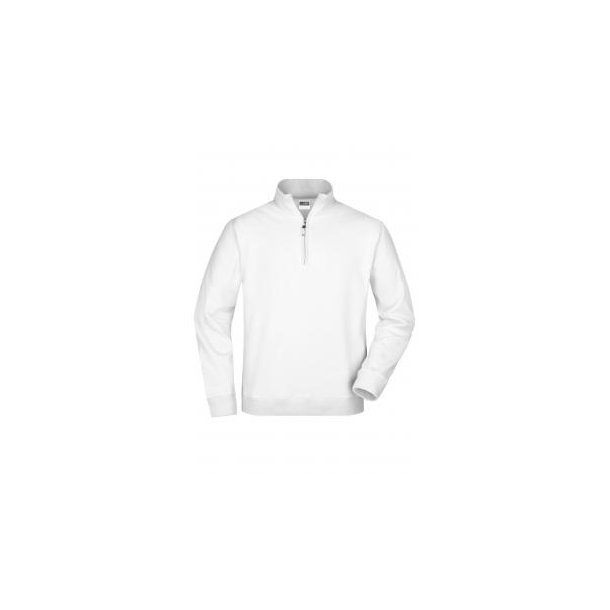 Round-Neck Zip - Sweatshirt mit Stehkragen und kurzem Reißverschluss
