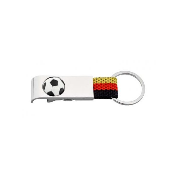 Schlüsselanhänger Flaschenöffner Fußball mit Einkaufswagen-Chip