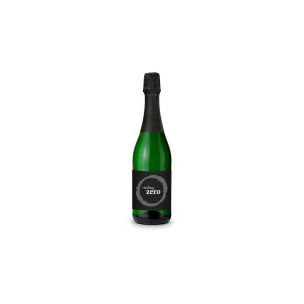 Sparkling Riesling ZERO, Schäumendes Getränk aus alkoholfreiem Riesling Wein mit Agraffe und Sektkapsel - Flasche grün, 0,75 l