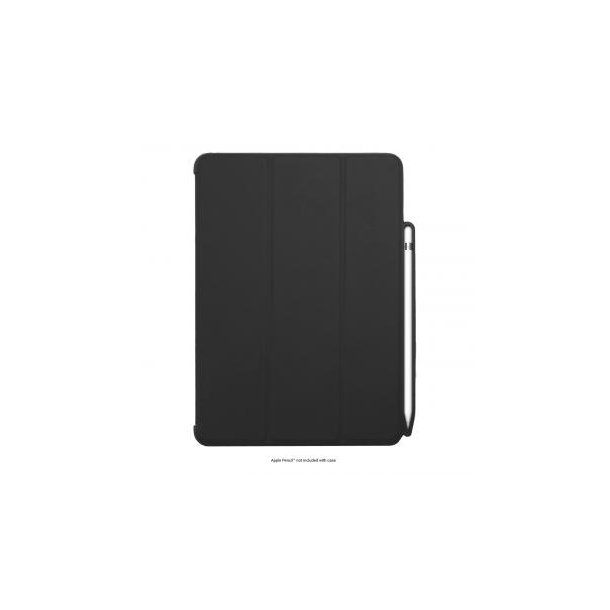 Tablet Hülle iPad™ 9.7 (5/6 Generation (2017/2018) mit Apple Pencil Halterung Fold.it Premium Smart Case PU/PC Kunststoff mit Mikrofaser Innenseite matt schwarz
