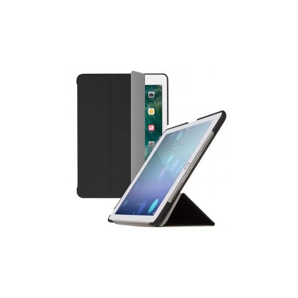 Tablet Hülle iPad™ Air 2 9.7 Fold.it Premium Smart Case PU/PC Kunststoff mit Mikrofaser Innenseite , matt schwarz