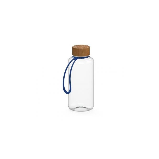 Trinkflasche "Natural" klar-transparent inkl. Strap 1,0 l
