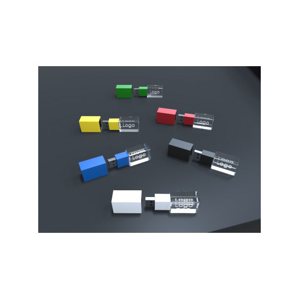USB CRYSTAL 3D colour (16GB) 3.0