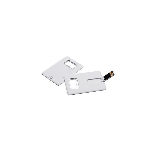 USB Card Flaschenöffner Plopp 128 GB weiß