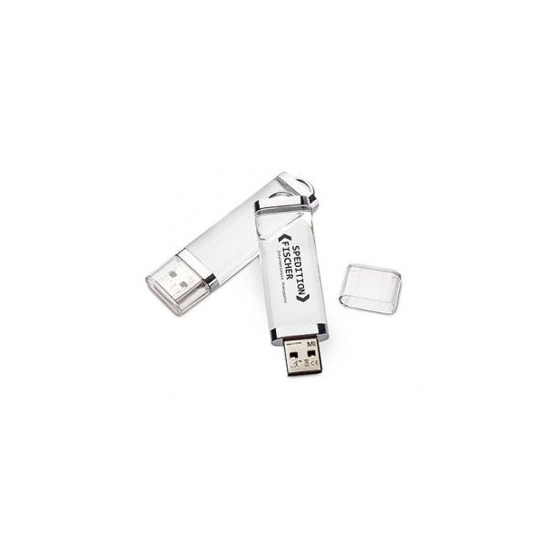 USB Stick Elegant Clear 128 GB transparent