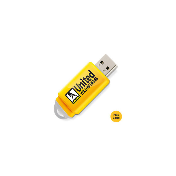 USB-Stick Slider 1 GB Gelb PMS7408