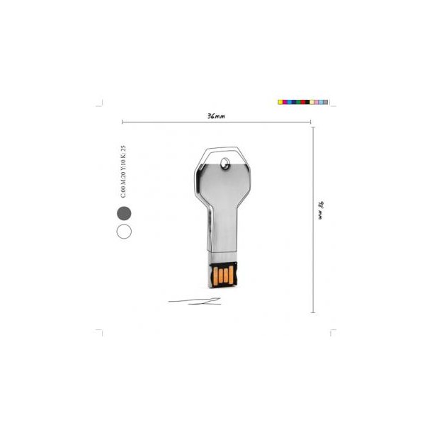 USB Stick Sonderform - Metall Dummy -