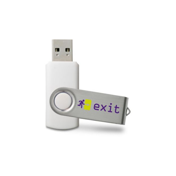 USB Stick Twister 1 GB Weiß