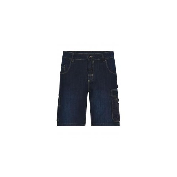 Workwear Stretch-Bermuda-Jeans - Kurze Jeans-Hose mit vielen Details