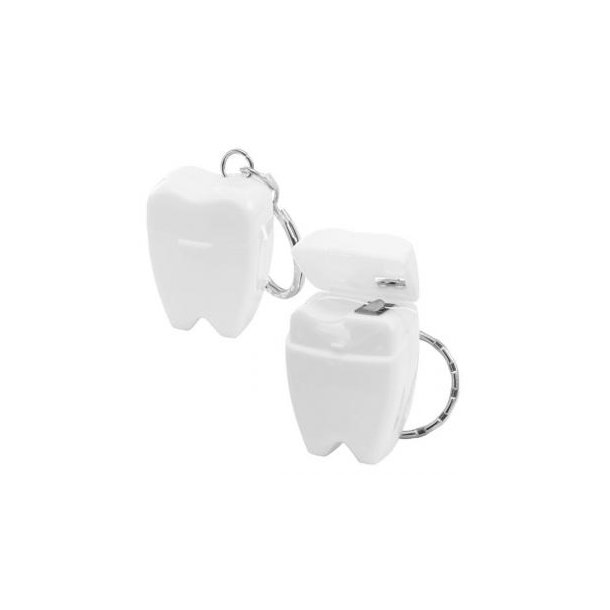 Zahnseide-Schlüsselanhänger