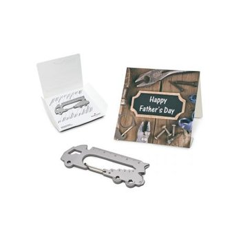 Geschenkartikel / Präsentartikel: ROMINOX® Key Tool Truck / LKW (22 Funktionen) im Motiv-Mäppchen Happy Father\'s Day